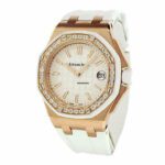 ap-royal-oak-white-dial-rubber-diamond-bezel-replica-watch