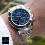 Daytona White Gold Blue Dial Replica - Image 2