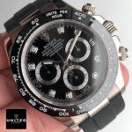Rolex Daytona 116519LN Oysterflex Diamond Replica - Image 4