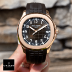 Patek Philippe Gold Brown Strap Replica - Image 6