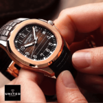 Patek Philippe Gold Brown Strap Replica - Image 5