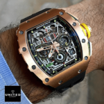 RM Rose Gold Flyback Replica - Image 7