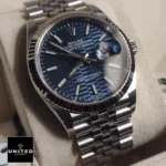 Rolex Datejust Steel Automatic 126234 Blue Dial Jubilee Replica - Image 4