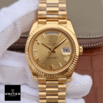 Rolex Day-Date II 228238-0007 KW Yellow Gold Champagne Dial Replica - Image 9
