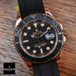 Rolex Yacht-Master 40 116655 SATS Rose Gold Automatic Rubber Black Dial Replica - Image 8