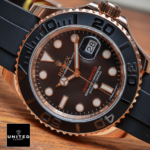 Rolex Yacht-Master 40 116655 SATS Rose Gold Automatic Rubber Black Dial Replica - Image 10