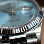 Rolex Day Date Ice Blue Grooved Replica - Image 4